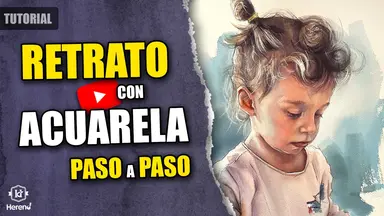 Acuarela de un gato negro. Representa la modalidad de cursos en vídeo a tu ritmo.