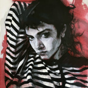 Chica en rojos